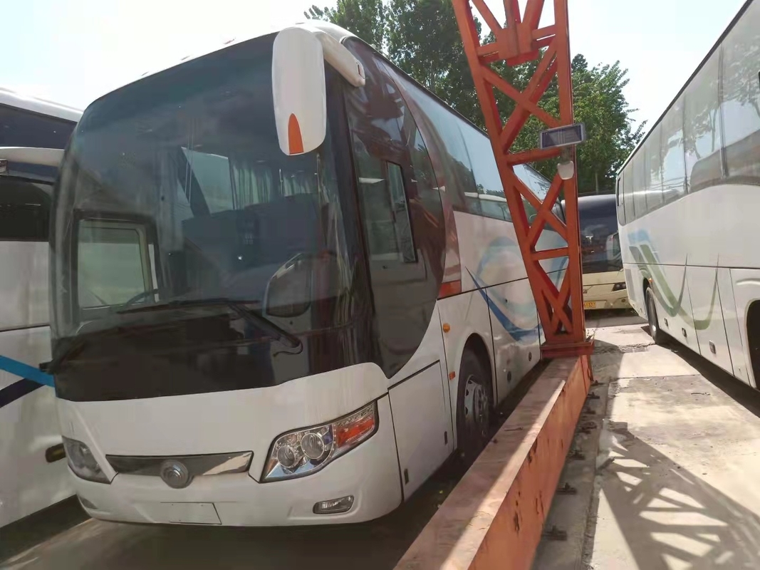 Bus Pelatih Bekas Merek Kinglong 51 Kursi LHD Mesin Belakang EURO III