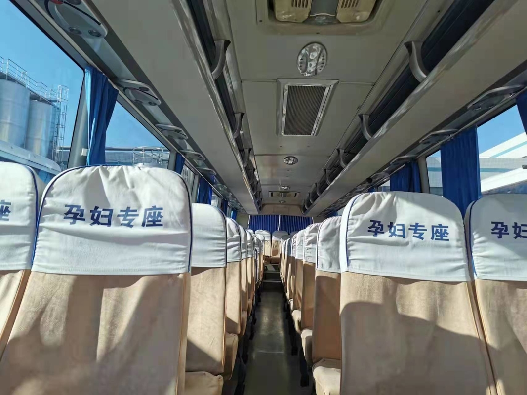 55 Kursi Bekas Yutong Bus 12000mm Coach Bus Euro II Left Hand Drive Buses