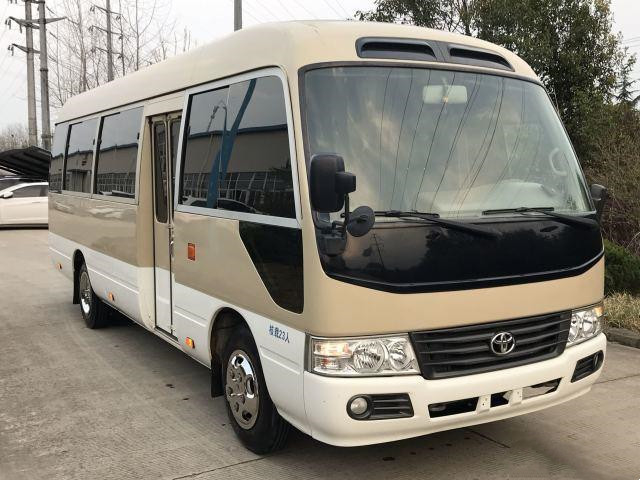 Bus Bensin 3TR Toyota Coaster Bus Bekas Bekas Menggunakan 23 Kursi Mini Bus di Tahun 2013 Penggunaan
