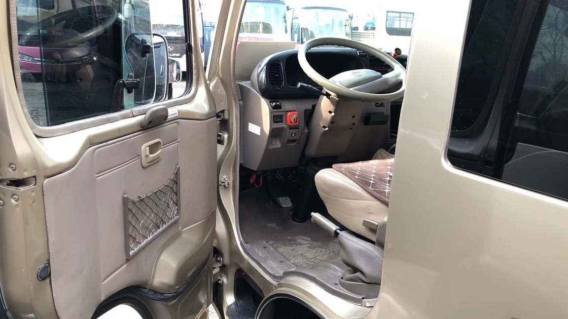 Mini Bus 23 Seater Toyota Coster Bus Mini School Bus Mesin Bensin Pintu Antomatic