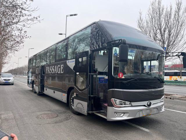 Bus Dek Ganda ZK6148 Digunakan Bus Pelatih Mewah Untuk Afrika Rhd 2019 Pelatih Bus Yutong 56 kursi