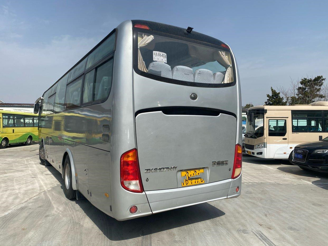 Bus Yutong ZK6107 Bus Penggerak Tangan Kanan 49 kursi Sasis Airbag Pelatih Penggerak Tangan Kedua