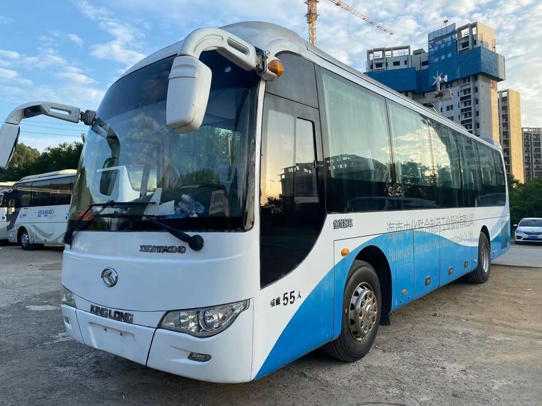 Bus King Long XMQ6110 Bus Coach Digunakan 55 kursi Dua Pintu Tata Letak Euro IV 2+3
