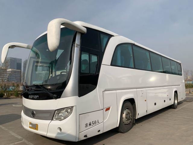 Foton Bus Bekas Coach BJ6120 Bekas Yutong Bus 50seats 2018 Yuchai 330hp Dua Pintu