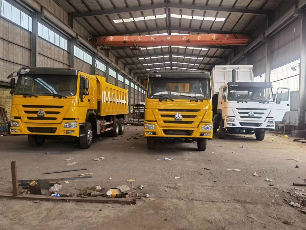 6*4 8*4 Kemudi Kiri Kanan Truk Tipper Bekas 371/375hp Dumper Penggerak Tangan Kedua