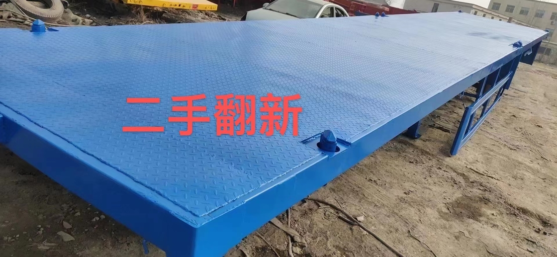 Semitrailer Semi Trailer Bekas 13-15Tons Low-Flat Semi-Trailer 3/4/5/6 Gandar