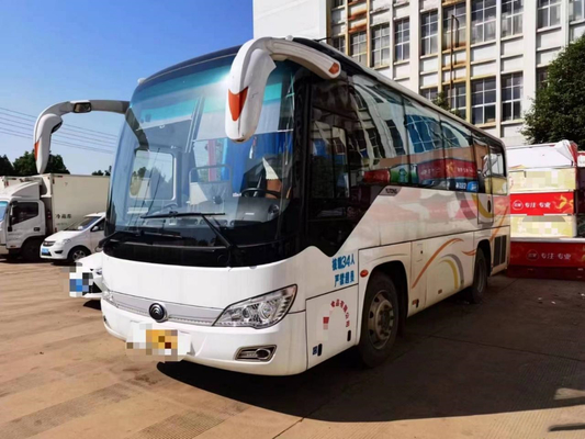 Mini Bus Yutong ZK6816 34 kursi Digunakan Bus Pelatih Mesin Depan LHD