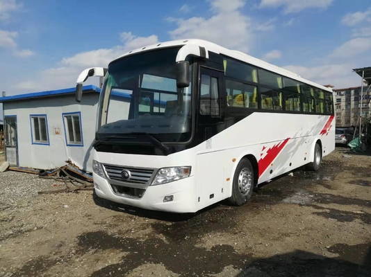 Dua Pintu Yutong Bus Mesin Depan Kemudi Kiri Model Pelatih Zk6112d 53 kursi