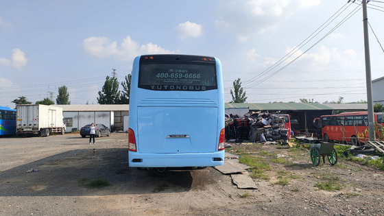 Bus Penumpang Yutong Zk6112d Mesin Depan 60 kursi LHD / RHD Jendela Silding Kilometer Rendah