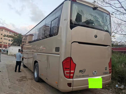 2013 Tahun 47 Kursi Zk6118 Bus Yutong Bekas Dengan AC Pintu Ganda Tanpa Kecelakaan