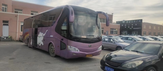2012 Tahun 53 Kursi Digunakan Bus Pelatih Yutong ZK6129HD Dengan Mesin Diesel Cummins Pintu Ganda