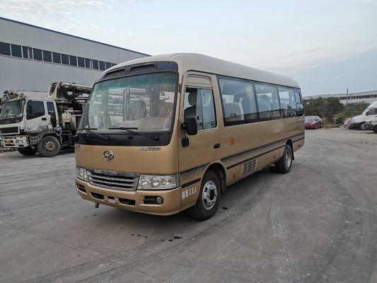 Second Hand Higer Coaster Bus KLQ6702 SOFIM Mesin Diesel 95kw 23-29 kursi