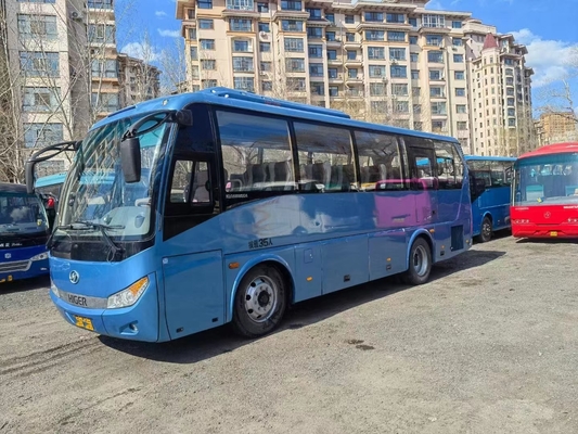 Lebih Tinggi KLQ6898 Digunakan Bus Tangan Kiri Drive 35seater Mesin Yuchai Untuk Transportasi