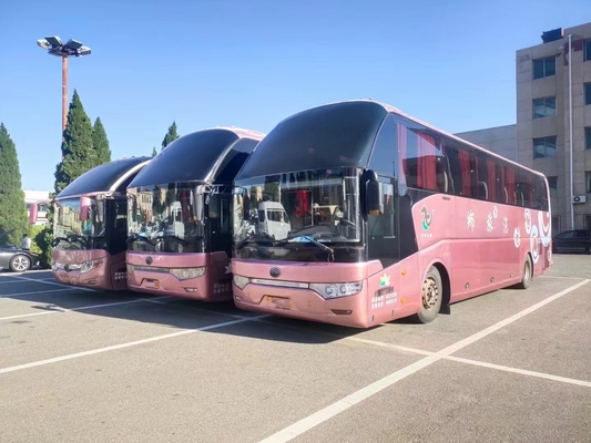 Bus Pelatih 55 Kursi Suspensi Pegas Pelat Yutong ZK6122 4bus Tersedia