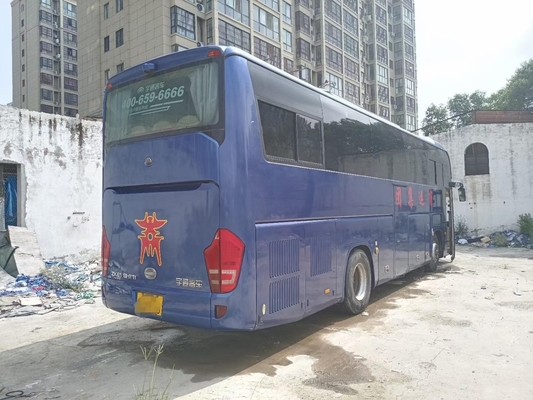 Bus Jarak Jauh Yutong ZK6118 51 kursi Yuchai 206kw Pelatih Tur Bekas Dua Pintu