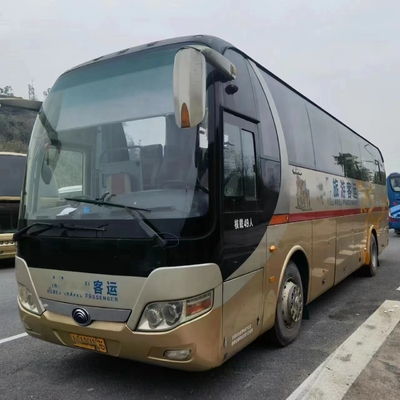 2nd Hand Coach ZK6110 Brand Yutong 49seater Bus Perjalanan Bekas Mesin Yuchai Pintu Tunggal