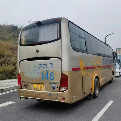 2nd Hand Coach ZK6110 Brand Yutong 49seater Bus Perjalanan Bekas Mesin Yuchai Pintu Tunggal