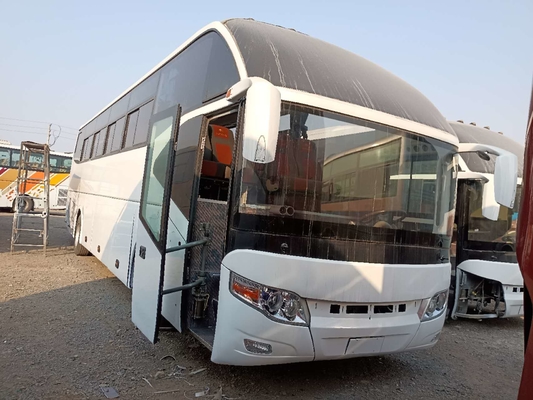 Bus Bekas Dan Pelatih Yutong Zk6127 55 kursi LHD / RHD Suspensi Pegas Daun Dua Pintu