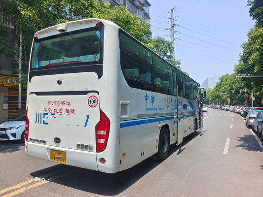 Bus Kecil Bekas 39 Kursi Bus Yutong Putih Mesin Belakang Keluar Bus Mewah Bekas Untuk Afrika