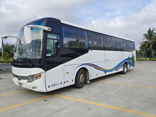 55 Kursi Bus Tangan Kedua Bus Transportasi Merek Yutong Untuk Pelatih Mesin Belakang Diesel Afrika