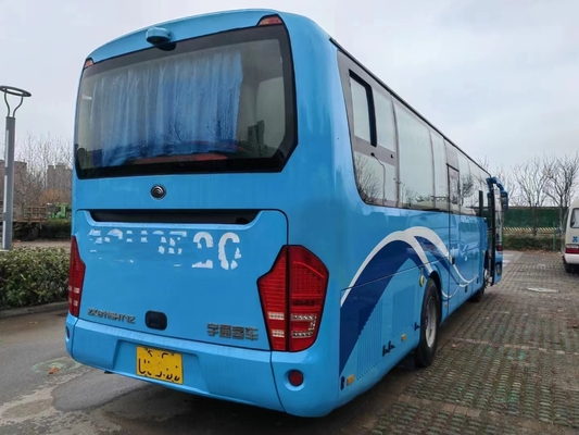 Bus Pelatih Bekas Kaca Ganda Yutong Zk6115 60 kursi Mesin Yuchai Dua Pintu Dengan Kondisi Udara