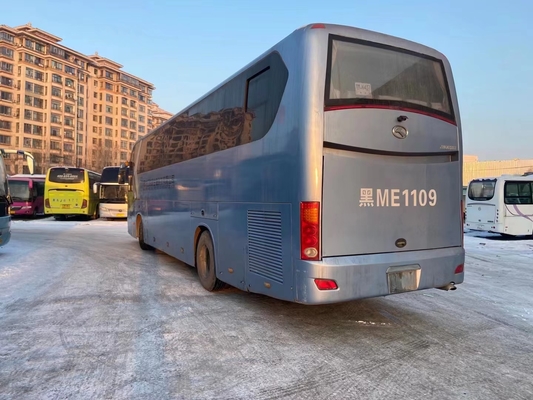 Bus Pelatih Bekas 2014 Tahun 51 Kursi Bekas Bus Perjalanan Tim Bus Kinglong XMQ6128 Untuk Afrika