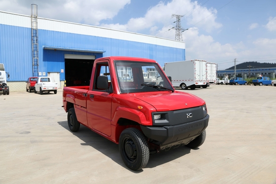 Truk Pickup Elektrik 2 Kursi L7e Untuk Penggerak Roda Belakang Pickup Merah LHD/RHD Eropa