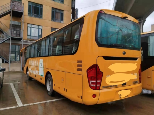Pelatih Mewah Bekas Bus Tong Muda Bekas ZK6115 Warna Kuning 60 Kursi Mesin Yuchai
