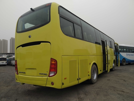 Pintu Tengah Bus Komersial Bekas 49 Kursi Mesin Weichai Second Hand Young Tong Coach Bus ZK6110 LHD