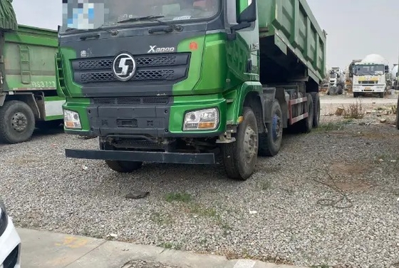 Truk Komersial Bekas 8 × 4 430hp Mesin Weichai Second Hand SHACMAN D'LONG X3000 Dump Truck