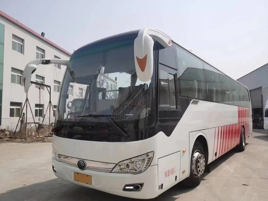2nd Hand Coach 48 Kursi 11 Meter Pintu Penumpang Tengah Mesin Belakang 280hp Leaf Spring Uesd Yutong Bus ZK6116