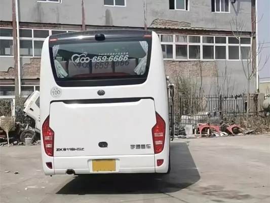 2nd Hand Coach 48 Kursi 11 Meter Pintu Penumpang Tengah Mesin Belakang 280hp Leaf Spring Uesd Yutong Bus ZK6116