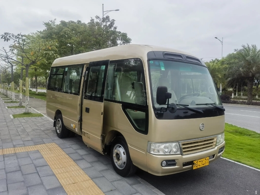 Coaster Tangan Kedua Mesin Depan 6 Meter 19 Kursi Bekas Golden Dragon Minibus XML6601 Pintu Ayun Eksternal