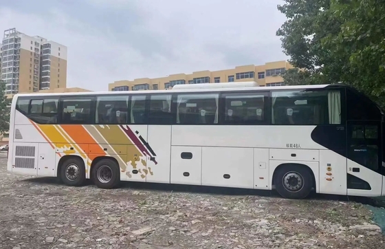 Second Hand Bus Double Deff Kompartemen Bagasi Besar 48 Kursi Mesin Weichai Dengan Bus Tur Bekas A / C ZK6137
