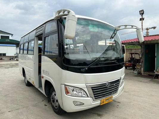 Pelatih Mini Bekas 2018 Tahun AC Mesin Depan 19 Kursi Dongfeng Bus DFA6601 Jendela Geser