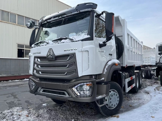 Truk Tipper bekas Diesel Howo 6*4 Dumper 380hp Weichai Hohan Model 20-40 Ton Loading Euro 3