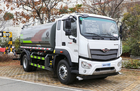 4x2 Water Sprinkler Truck Single And Half Cab Merek Cina Foton 11,5m3 Kapasitas Tanker