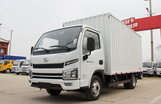 Van Cargo Truck SAIC Mini Truck 13.5m3 Box Single Cab Leaf Spring Mesin Diesel Untuk Afrika