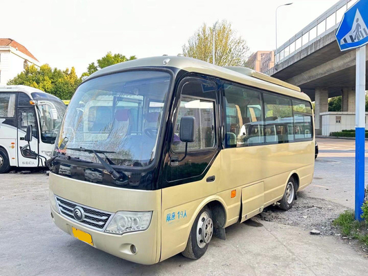 ZK6609 Yutong Bus penumpang bekas / 19 kursi Mesin depan pendingin udara yang baik