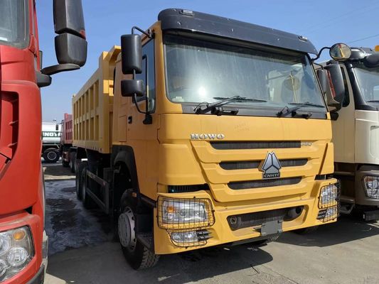 Howo Sino Truck 2023 Warna Kuning 6*4 Drive Mode Weichai 380hp Pengemudi Tangan Kanan Baru