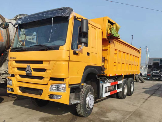 Sino Truck Dumper Baru Ember Besar 30 Ton 6 * 4 Howo Tipper Dengan Tutup Ban Baru Single Sleeper