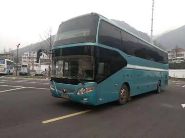 Euro Four Emission 49 Seats Digunakan Yutong Bus One And A Half Layer Second Hand Coaster Dengan A / C