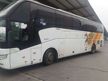 Bus Pelatih Bekas Diesel Yutong zk6127 Rangka Kuat 25-57 Kursi Dengan Toilet AC