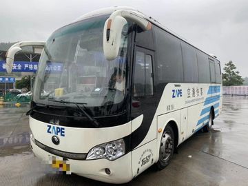 ZK6858 Series Yutong City Bus, White 19 Seater Bus Diesel Steering Tangan Kiri 2015 Tahun
