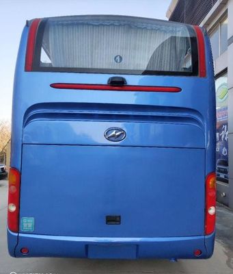 Lebih Tinggi KLQ6129 53 Kursi Mesin Belakang Digunakan Bus Pelatih Pintu Ganda Baja Chiassis