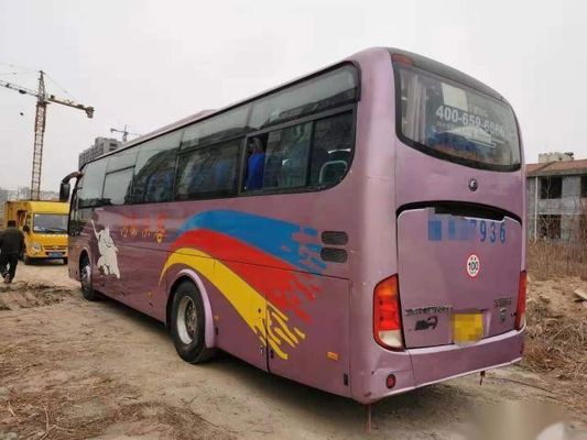 Yutong ZK6107 Digunakan Bus Pelatih untuk Chassis Baja Afrika 47 Kursi Kiri Kemudi Euro III Kondisi Baik Kilometer Rendah
