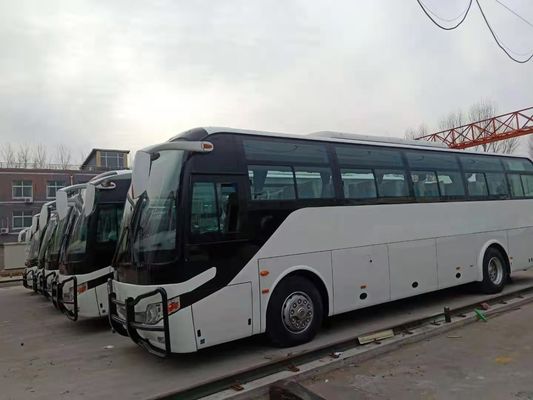 2012 Tahun Diesel Bus Yutong Bekas 51 Kursi Zk6110 Warna Putih Dengan Bumper