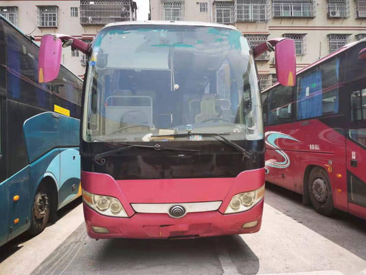Bus Wisata Bekas Yutong Model ZK6110 47 Kursi Pintu Ganda Mesin Yuchai Euro III Nude Packing Kiri Kemudi