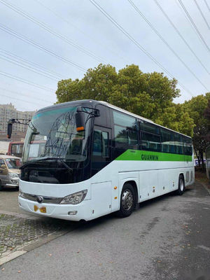 ZK6119 Mesin Belakang Bus Yutong Euro V 51 Kursi Sasis Airbag Bus Tur Bekas