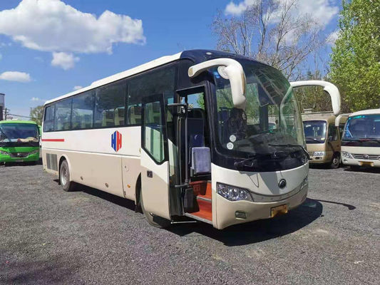 Bus Wisata Bekas Yutong ZK6999 45 Kursi Mesin Belakang 177kw Bus Penumpang LHD Airbag Chassis